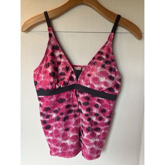 Free Country Women's XL 16/18 Pink Bathing‎ Suit Top Tank - Picture 1 of 10